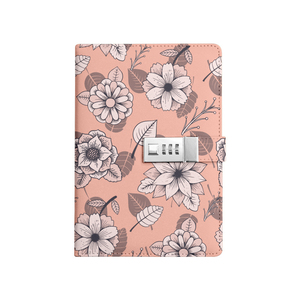Custom Printing Personalized Diary Daily Refillable Binder <strong>Notebook</strong> <strong>Lock</strong> Password Leather Journals Planner Workbook <strong>Notepad</strong> - Product Image 2