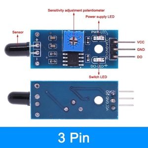 3-poliges 4-poliges IR-Infrarot-Flammen erkennungs sensor modul IR-Flammens ensor modul Detektor Smart sense für Arduino