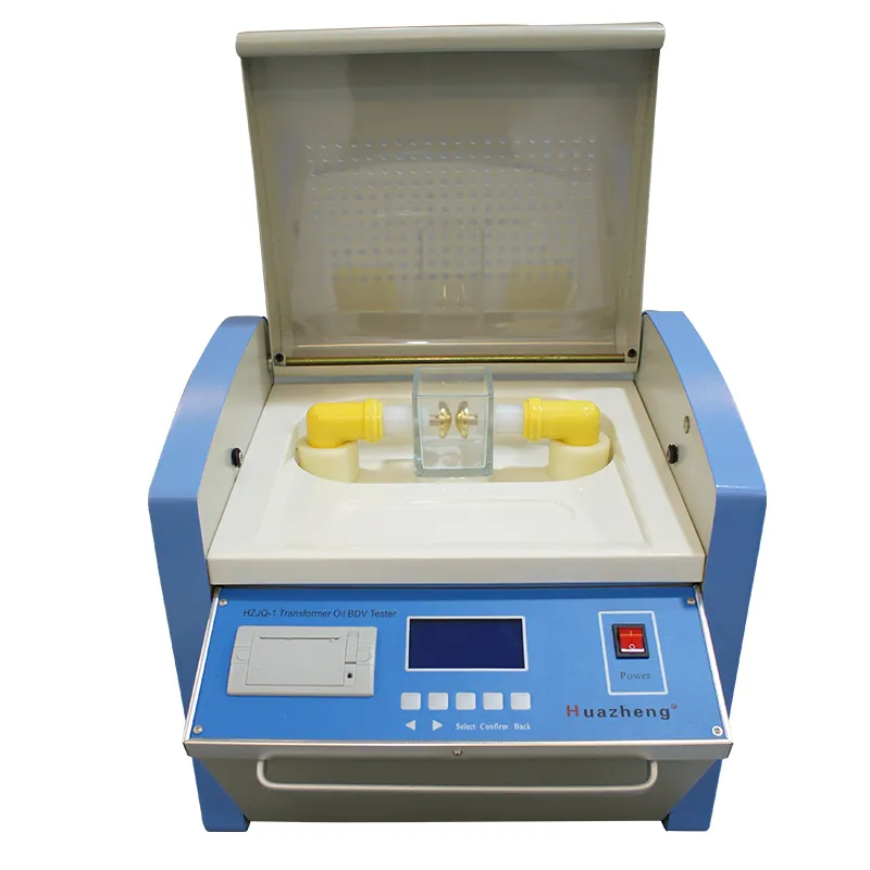 Huazheng nhà sản xuất biến áp dầu điện môi sức mạnh Tester BDV dầu Bộ dụng cụ kiểm tra cho máy biến áp dầu