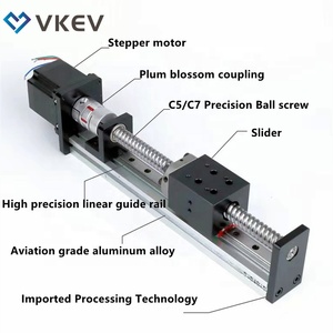 Guía de movimiento lineal para máquina Cnc, módulo Micro lineal con Motor paso a paso, actuador lineal