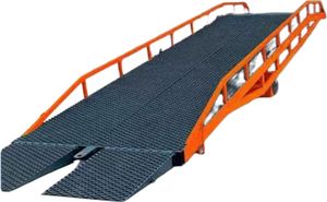 Mobile Hydraulic <strong>Loading</strong> Bridge <strong>Automatic</strong> Container Cargo <strong>Unloading</strong> Dock Ramp for Forklift for Food Usage