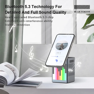 Multifunctional Six-In-<strong>One</strong> Magnetic Wireless <strong>Charger</strong> Portable for BT Audio Alarm Clock Fast Charging Foldable 10W 15W PD - Product Image 4