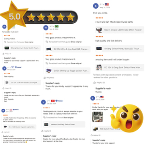 Pre-có dây thiết kế kép USB Port 4/5/6 gang Rocker chuyển đổi bảng điều chỉnh LED ánh sáng Xe thuyền biển 12V-24V cho đèn sương mù đèn pha - Product Image 3