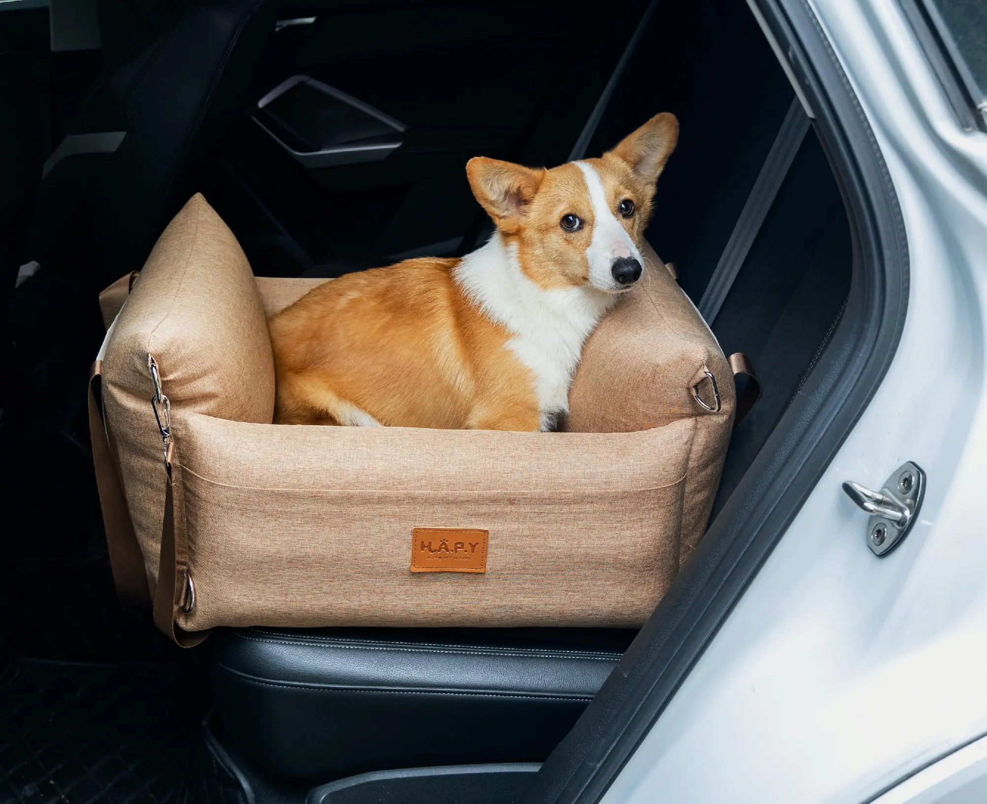 Funda de asiento de coche para mascotas inflable personalizada, extensor de asiento de coche para mascotas impermeable, productos de viaje para mascotas