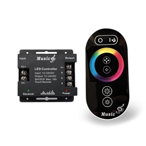 Nuovo arrivo musica Controller DC12V 24V RF 6 tasti Touch telecomando striscia Neon Rgb Dimmers Touch Controller Led - Product Image 1