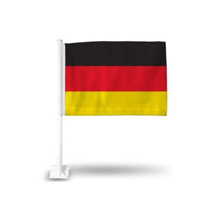 Немецкие флаги для продажи флаги на заказ Автомобильный флаг на открытом воздухе 30*45 см с пластиковым полюсом