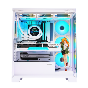 <span class=keywords><strong>SAMA</strong></span>新しいデザイン複数ハードウェアインストール強化ガラスケースコンピューターatxpcケース卸売OEMデスクトップケース - Product Image 2