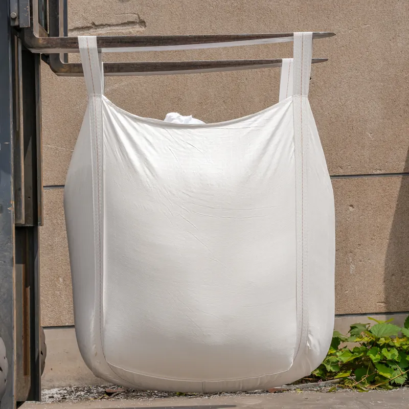 PP polypropylène plastique quatre suspendus fond sans support grande bouche grande fibre tissu grand sac 1000 kg grand sac