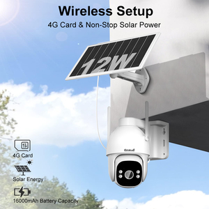 JideTeech AOV-Cámara CCTV con alimentación solar, 4G, 12W, para exteriores, audio de 2 vías, función de visión nocturna en color con tarjeta SD, IP66 - Product Image 2