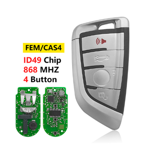 A2AUTOKEYS 4 düğme ID49 çip 315/433/868Mhz uzaktan araba anahtarı BMW X1 X3 X5 X6 X7 BMW +/FEM 2011-17 anahtarsız gitmek araba anahtarı değiştirin - Product Image 4