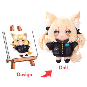 Özel Anime peluş oyuncaklar karikatür karakter maskot bebek yaratıcı kurumsal görüntü tasarım dolması hayvan Stofftier iş Plushies - Product Image 4