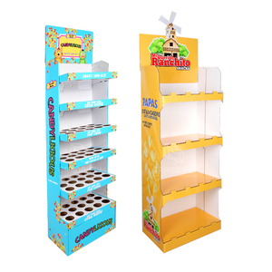 Tùy chỉnh bán lẻ Kẹo giấy kệ trưng bày Khuyến Mãi Miễn phí đứng <span class=keywords><strong>POS</strong></span> tầng sóng đứng Pop Up hiển thị các tông đứng - Product Image 2