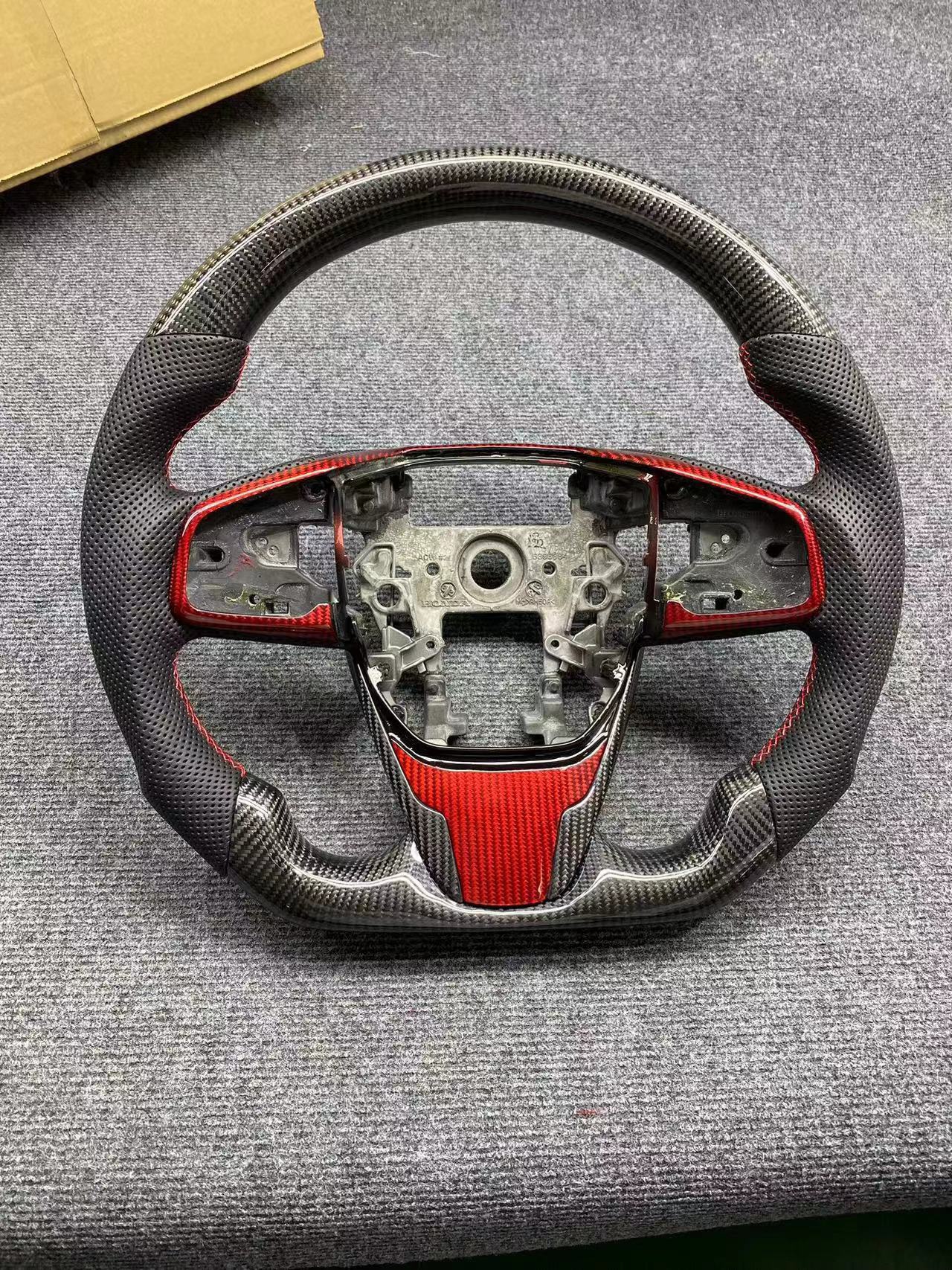 Carbon Fiber+ Perforated Leather