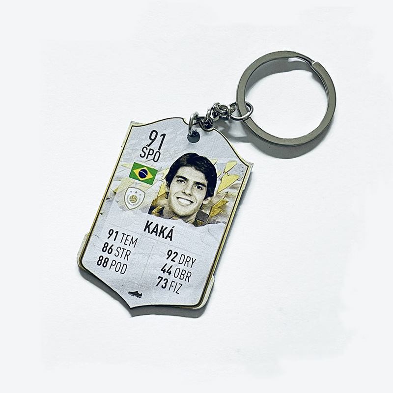 Football acrylic keychain-kaka 91