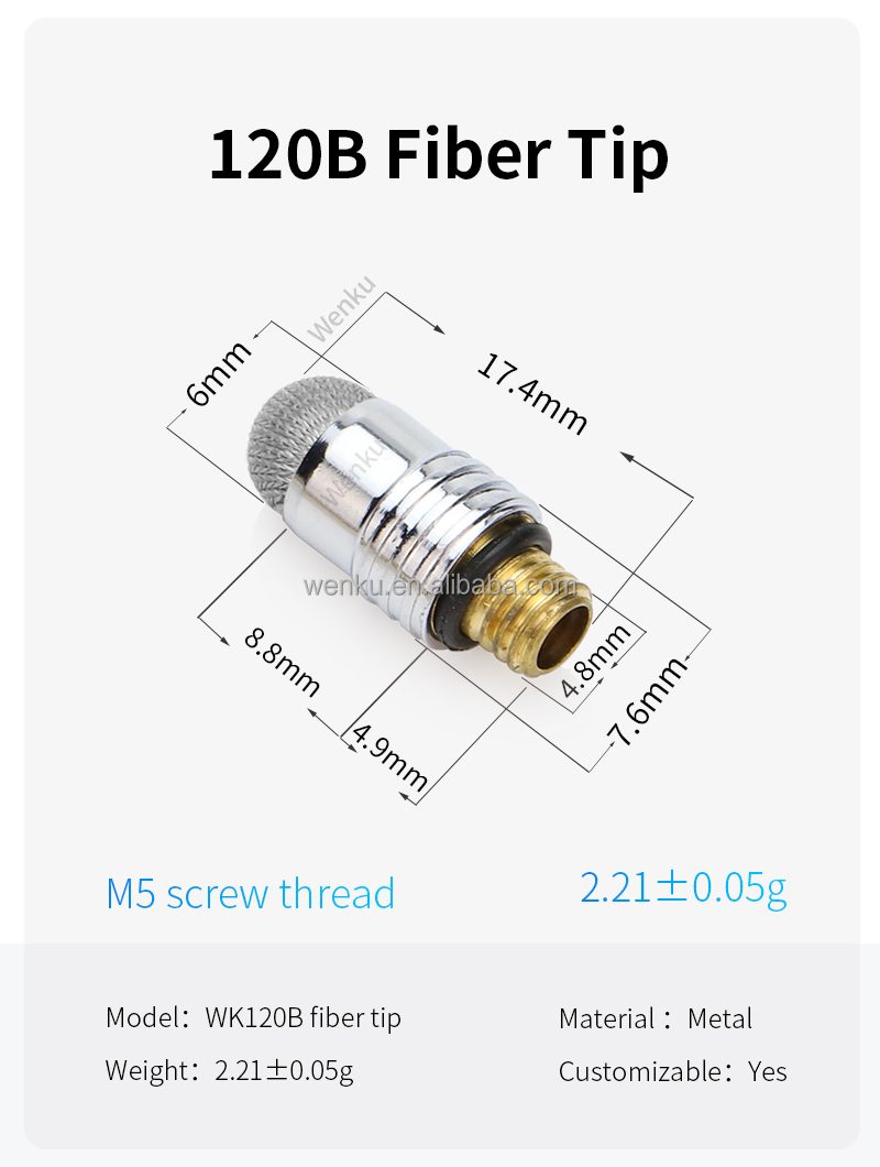 120B Fiber Tip-Silver