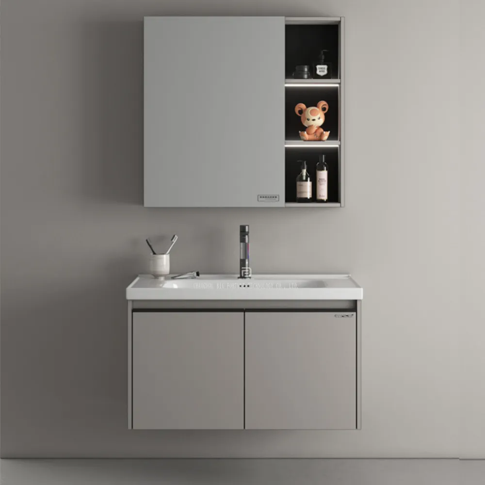 Special offer bath vanity set modern style bathroom vanity cabinet with intelligent anti fog mirror