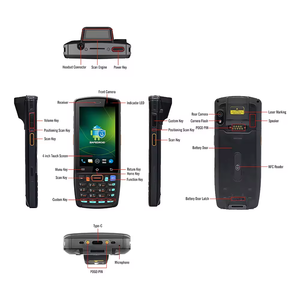 U-rovo安卓9.0无线手持PDA DT40工业IP67移动加固数据终端PDA 1D 2D条形码扫描仪DT40 - Product Image 4