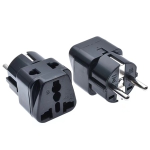 2 <strong>Way</strong> Universal to Germany EU Plug Adapter Type-F Schuko Round 2 Pins US AU UK to European Travel Conversion Plug Socket - Product Image 2