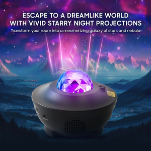 Phong Cách Hiện Đại New Starry Chiếu <span class=keywords><strong>LED</strong></span> Ánh Sáng Ban Đêm Đại Dương Sóng Âm Nhạc Loa Tinh Vân Đám Mây Trần Đèn Ứng Dụng Phòng Ngủ Sinh Nhật - Product Image 4