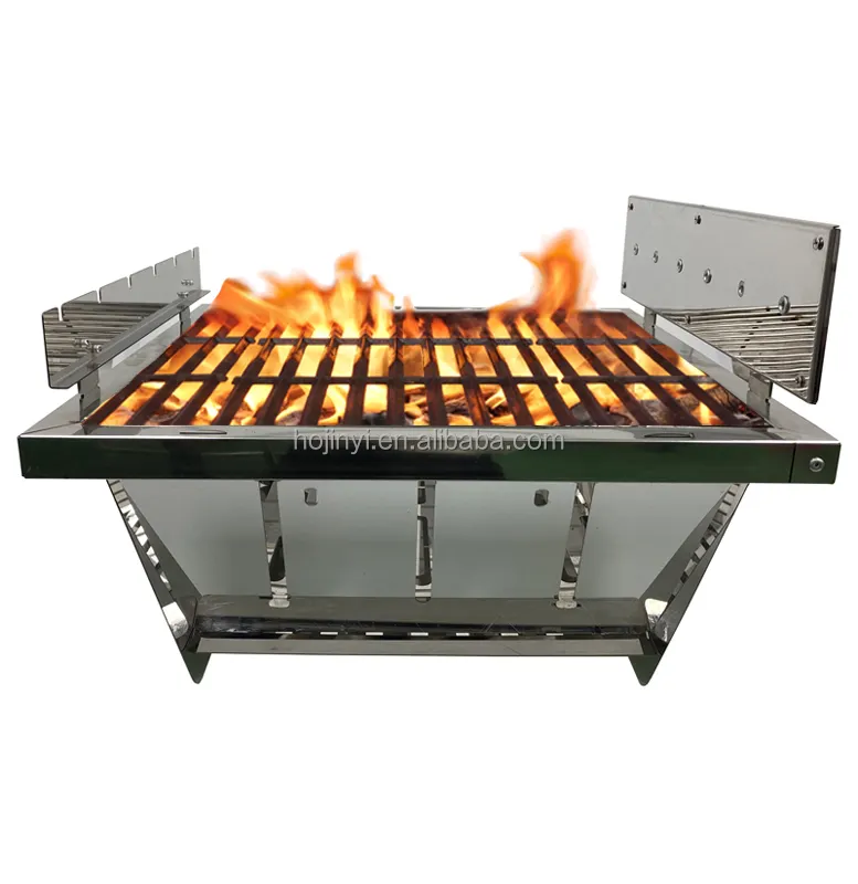 Indoor Outdoor Houtskool Barbecue Grill Voor Picknick Tuinfeest Koken Camping Reizen Opvouwbare Draagbare Bbq Grill