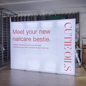 Portable Easy Build New Design Custom Print <strong>Pop</strong> <strong>up</strong> <strong>Frame</strong> Advertising Light Box Backlit Backdrop Wall Trade Show Booth <strong>Display</strong> - Product Image 4