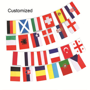 High Quality Customized Football Fans Hanging Colorful Flag <strong>String</strong> Flag for <strong>Create</strong> a Festive Party Atmosphere - Product Image 4