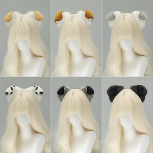 E0094 Realistische Hunde ohren Stirnband Niedlich Doggy Dalmatiner Spotted Hair Hoop Cosplay Prop Entzückende Welpen ohren Haarschmuck - Product Image 5