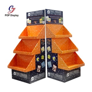 Bán buôn quảng cáo các tông bán lẻ POS đứng carton sóng giấy thiết kế mới hiển thị kệ với logo AD cho năng lượng uống - Product Image 2
