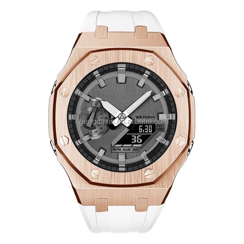 Rose gold-white