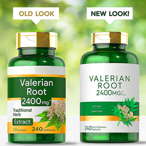 Natural <strong>Sleep</strong> Dietary Supplement Valerian Root Extract Capsule Easier to Booster Deep <strong>Sleep</strong> - Product Image 3