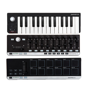 USB <strong>MIDI</strong> <strong>Keyboard</strong> <strong>Controller</strong> Black 25-key Music Editing <strong>Keyboard</strong> for Laptops Mac &amp; PC Editing Software Included - Product Image 4