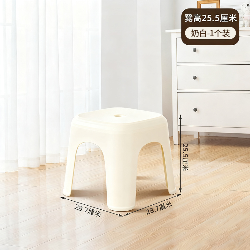 D-2127 Low Stool Cream White