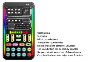 Cambiador de voz Micrófono de mano Cambiador de voz con máquina de efectos multifuncionales de sonido para teléfono // Switch (I9) - Product Image 6