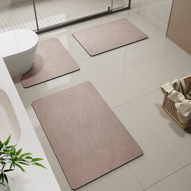 Housse de siège de toilette en velours coloré - Marron minimaliste