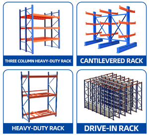 Sistema de bastidores de almacenamiento de varios niveles de servicio pesado personalizado de fábrica 8000LBS tipo voladizo de acero para almacén industrial - Product Image 4