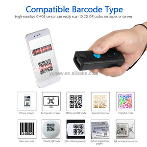 Tragbarer 1D 2D QR-Code BT drahtloser Barcode-Scanner Handheld-Barcode-Leser für Teile des IOS Android pos Registrier kassen systems - Product Image 4