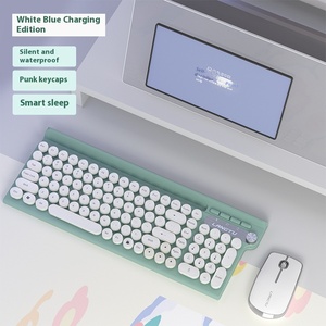 Langtu LT500 Inalámbrico 2,4G Punk Teclado y Ratón Combo Carga Silenciosa Computadora Portátil Oficina - Product Image 2