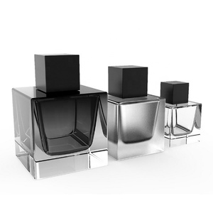 Custom Color and Logo <strong>Deluxe</strong> New Design square 30ml 50ml 100ml Empty Glass Spray Perfume <strong>Oil</strong> Bottle - Product Image 4
