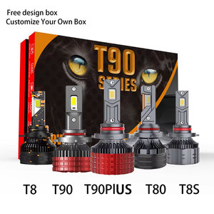 T90 <strong>Led</strong> Headlight T8 T8s T80 T90 Plus 220w H1 H3 H7 H8 H9 H11 880 9005 9006 9012 H4 H13 9004 9007 Car <strong>Led</strong> Headlight - Product Image 1
