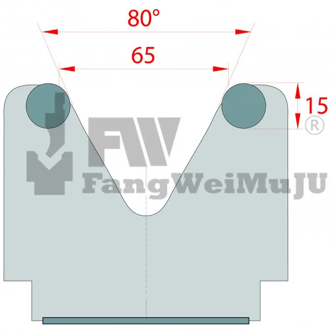 Độ Ma Sát Thấp Chết 80 Độ/V65-LFL65T Báo Chí Phanh Chết