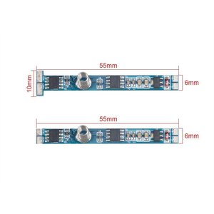 Mini LED Dimmer Touch Slim Schneid schalter 12V 24V 4A Blaue LED 6mm-12mm Aluminium profil DMX Controller Verbindungs modus PWM-Typ - Product Image 1