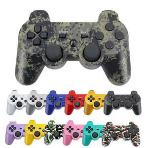 Controlador de videojuegos inalámbrico de doble vibración para PS3 BT Gamepad Joystick Joypad con cable USB - Product Image 4
