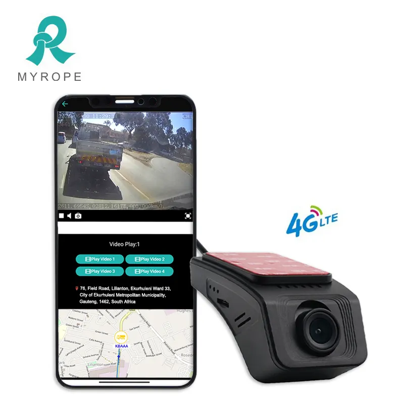 Telecamera di sorveglianza della Dash cam 4G GPS Tracker ciondolo con fotocamera e suono di allarme di vibrazione SOS con App piattaforma gratuita