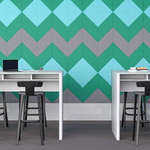 Mật độ cao không độc hại 100% polyester tái chế vật liệu bảng điều khiển âm thanh 3.pet cảm thấy âm thanh hấp thụ Trần Bảng âm thanh - Product Image 2