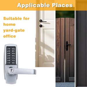 Hızlı değişim kodu üçüncü nesil mekanik şifreli kilit kolu dolap kilidi anahtarsız - Product Image 3