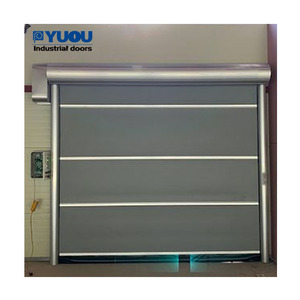 Cảm ứng địa từ tự động cổng điện cuộn lên Con lăn cửa cuốn tốc độ cao cho nhà máy xe nâng - Product Image 3