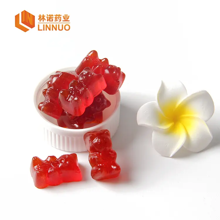 Bear Animal Anti-Stress Gummy Natural Herbal Extract Fruity Pain Relief Gelatin Pectin