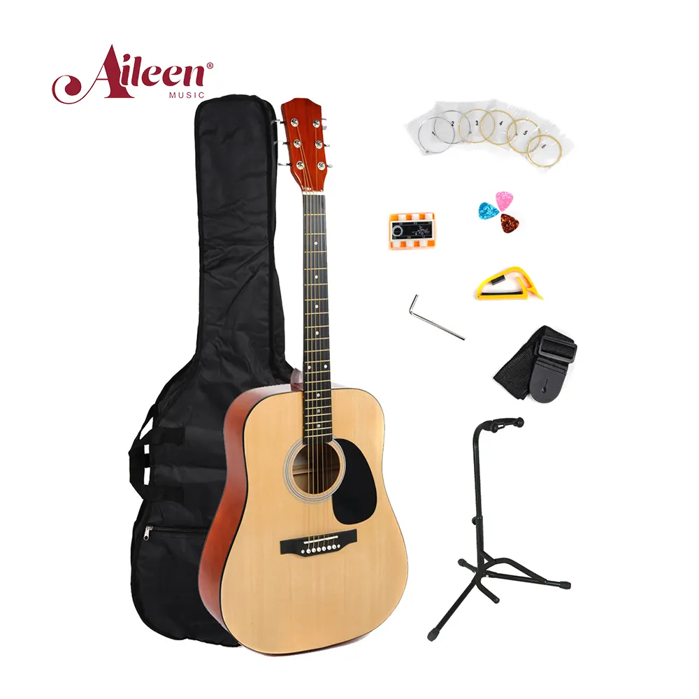 AileenMusic-guitarra acústica para estudiantes, 41 pulgadas, precio al por mayor (AF29)