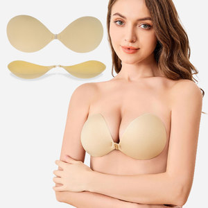 Acolchoado estilo pegajoso macio push-up mama sutiã lavável e reutilizável invisível seguro adesivo mulheres forte pegajoso Traceless sutiãs - Product Image 1