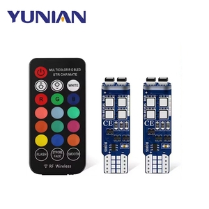 Rgb <strong>Led</strong> T10 W5w Interior Lighting for the Car T10 RGB Car Interior Ambient Light Canbus Clearance Light Auxiliary Signal Lamp - Product Image 1